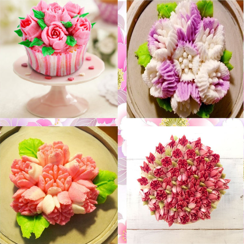 RFAQK - 50 Pcs Russian Piping Tips Set- 15 Numbered, Easy to Use Icing Nozzles - 2 Leaf Tips - 2 Couplers -30 Icing Bags -1 Pastry Bag- Pattern Chart,E.Book User Guide, cupcake decorating Kit supplies