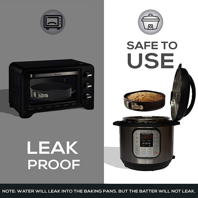 Cake Pan Set for beginner - Springform Pan Set – 3 Round Baking Pans (4"/7"/9") Inch - Non-stick & Leakproof Bakeware Mold - Cheesecake Pan with Removable Bottom- Free Cake decoration supplies & Ebook